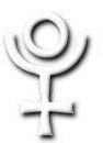 Pluto glyph or symbol